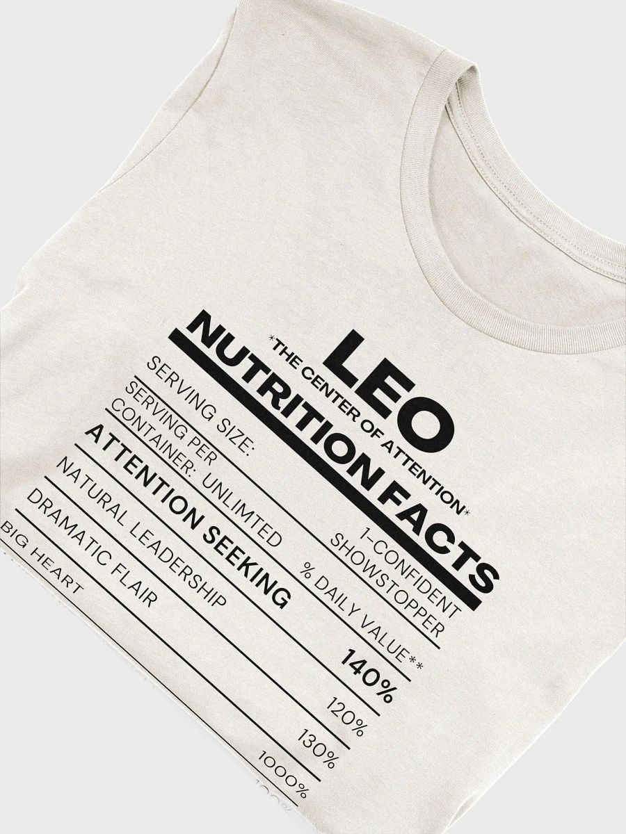 Leo Nutrition Facts T-Shirt product image (9)