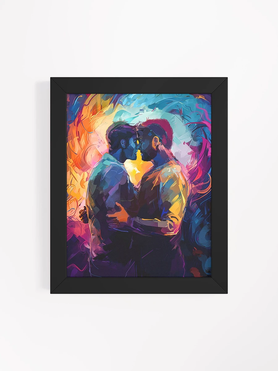 Two Men – Colorful Embrace Gay Framed Poster product image (4)