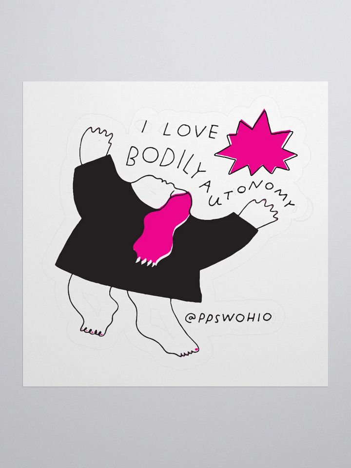 I Love Bodily Autonomy Sticker product image (1)