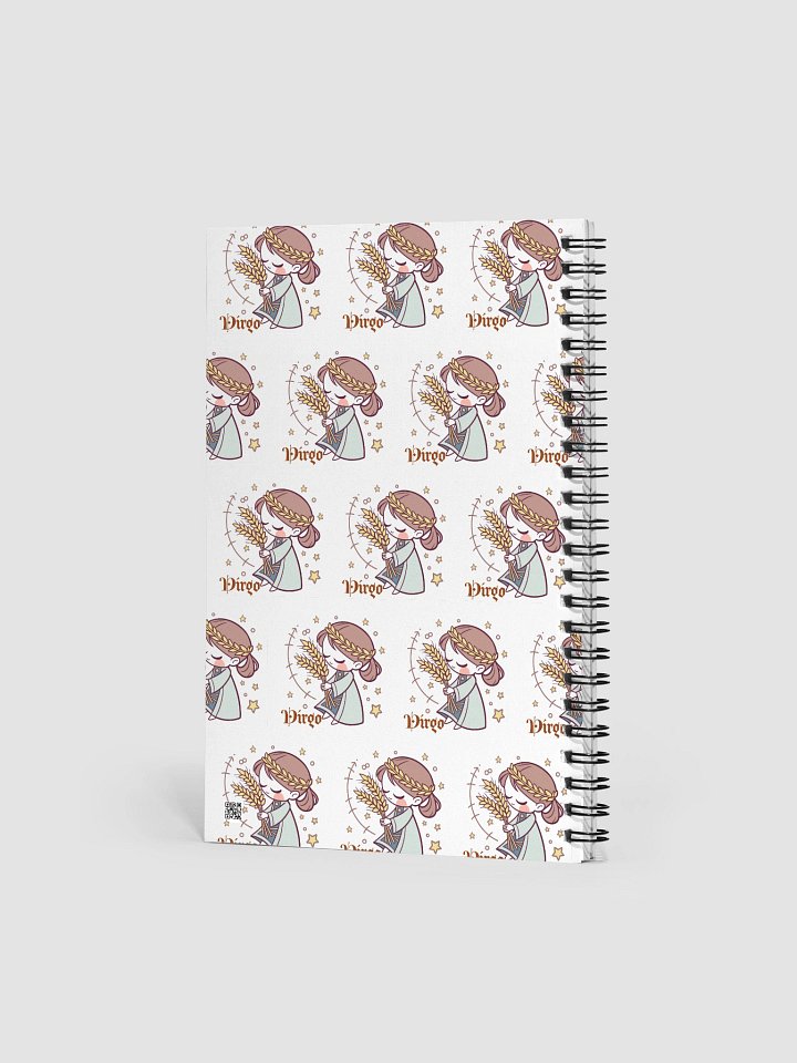 Virgo Wheat Goddess Spiral Notebook product image (2)
