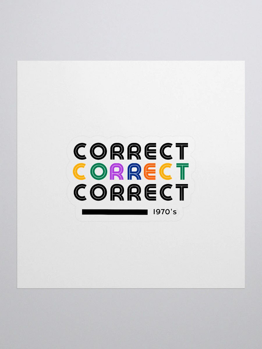 Correct Sticker product image (1)