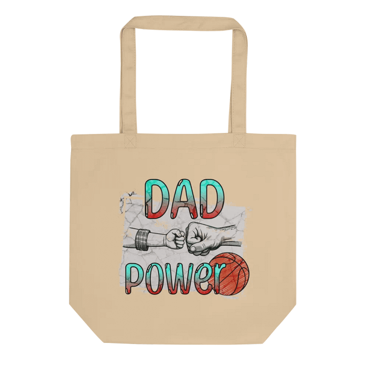 Dad Power Basketball Fist Bump Tote Bag product image (1)