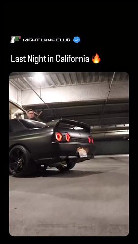 Skyline lights up Cali 🔥 The Nissan Skyline R32 GT-R, produced between 1989 and 1994, is a legendary Japanese performance car...
