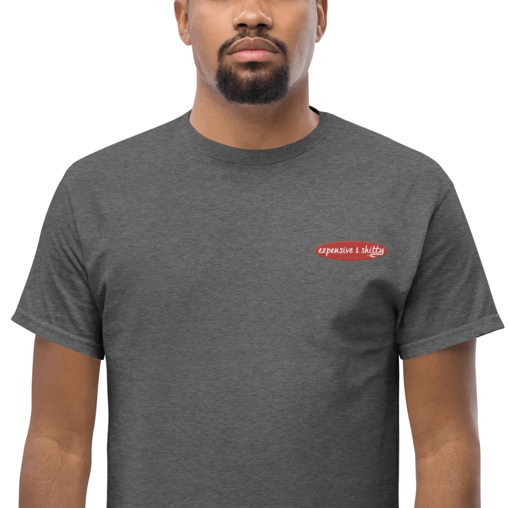 EXPENSIVE & SHITTY UNISEX EMBROIDERED HEAVY TEE product image (1)