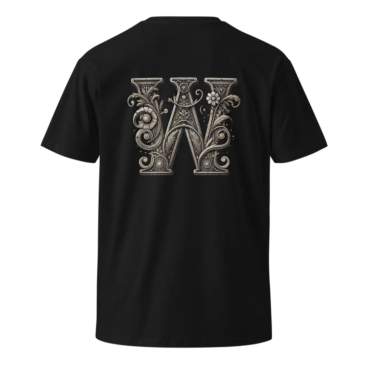 Floral Letter W Premium T-Shirt product image (1)