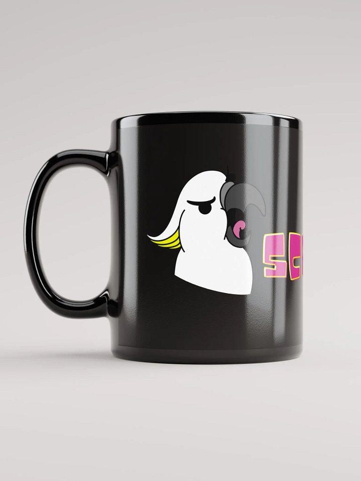 Screaming Cockatoo Mug Black product image (1)
