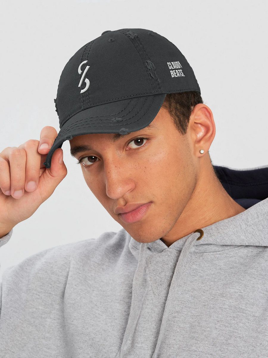 CLAUDY BEATS DISTRESSED DAD HAT product image (5)