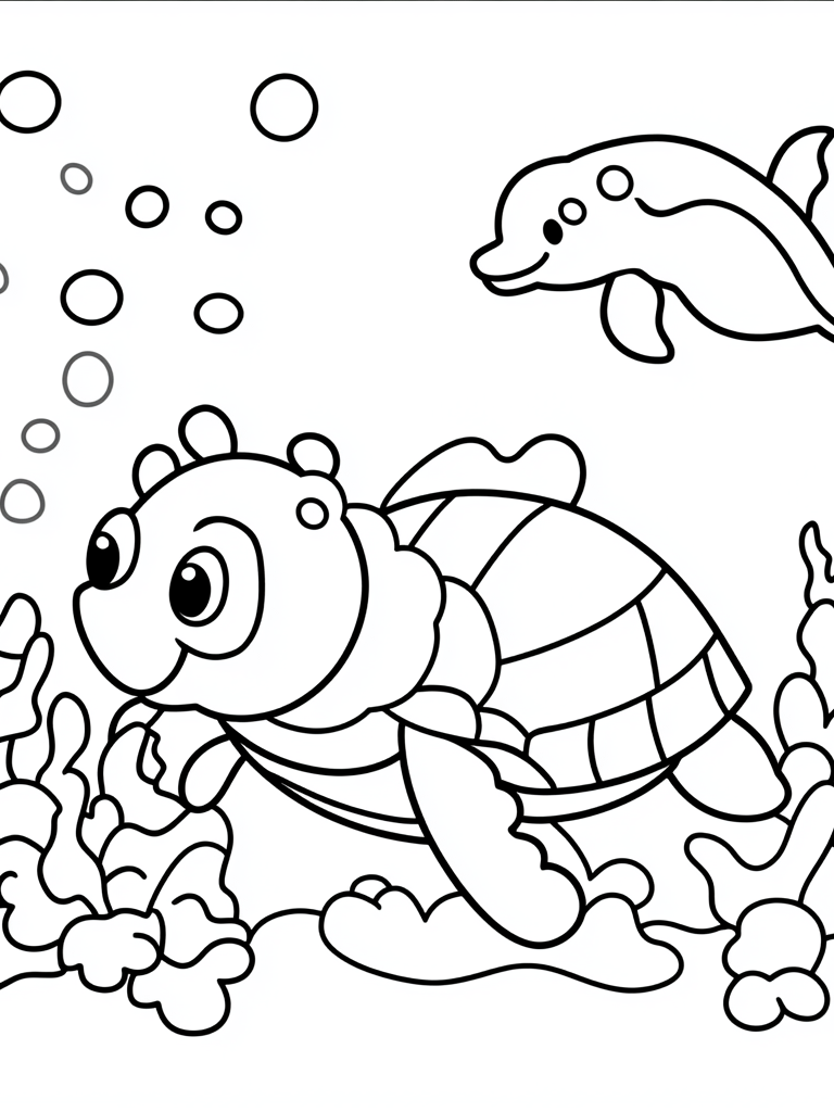 Shark and Ocean Friends Coloring Pages | Fun Underwater Adventure for Kids product image (6)