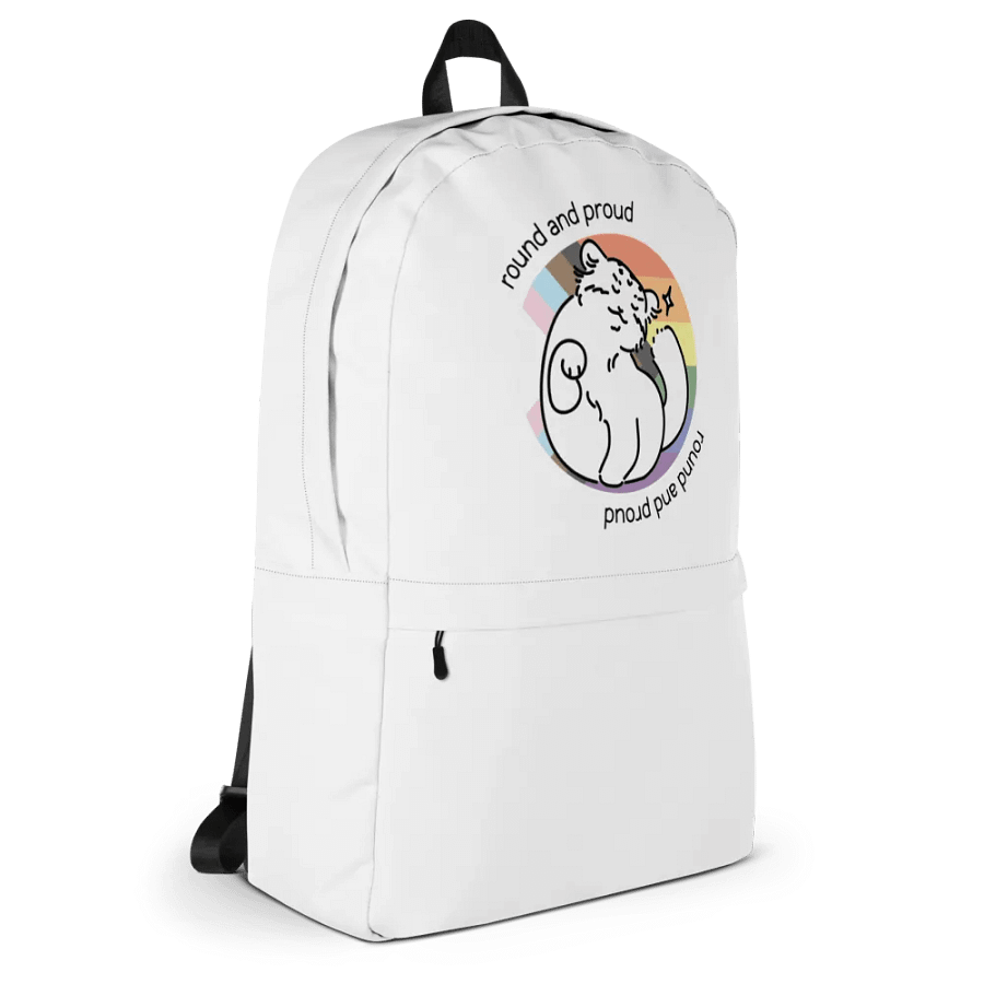 Round and Proud Manul Pride Pastels Version - Backpack product image (4)