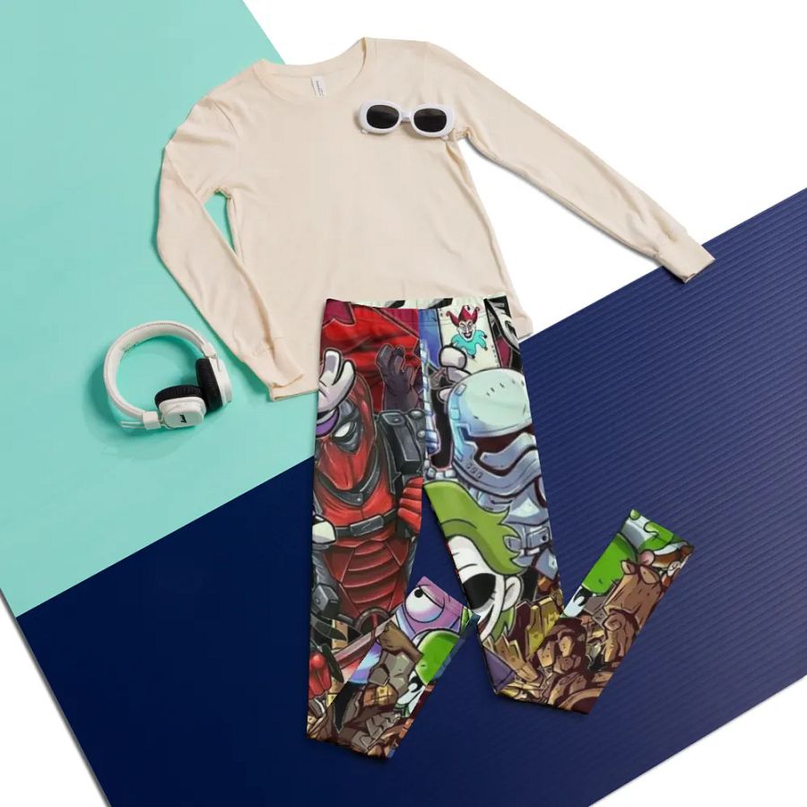 Kids Leggings – Villains Print for Edgy & Dramatic Style product image (5)