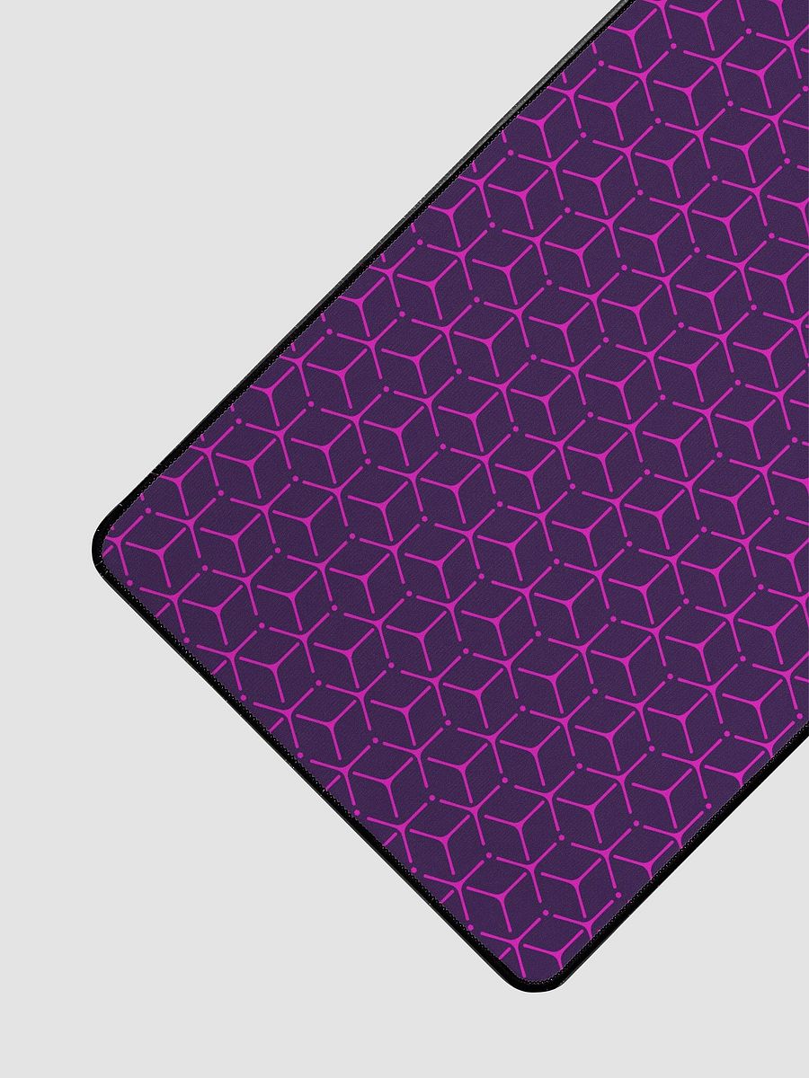 Desk Mat - Hot Pink and Purple Honeycomb Cube Pattern product image (2)