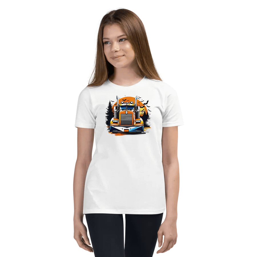 Kid's Halloween Truck Face Shirt product image (3)