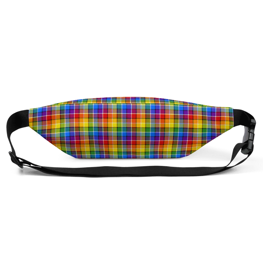 Bright Rainbow Plaid Fanny Pack product image (4)