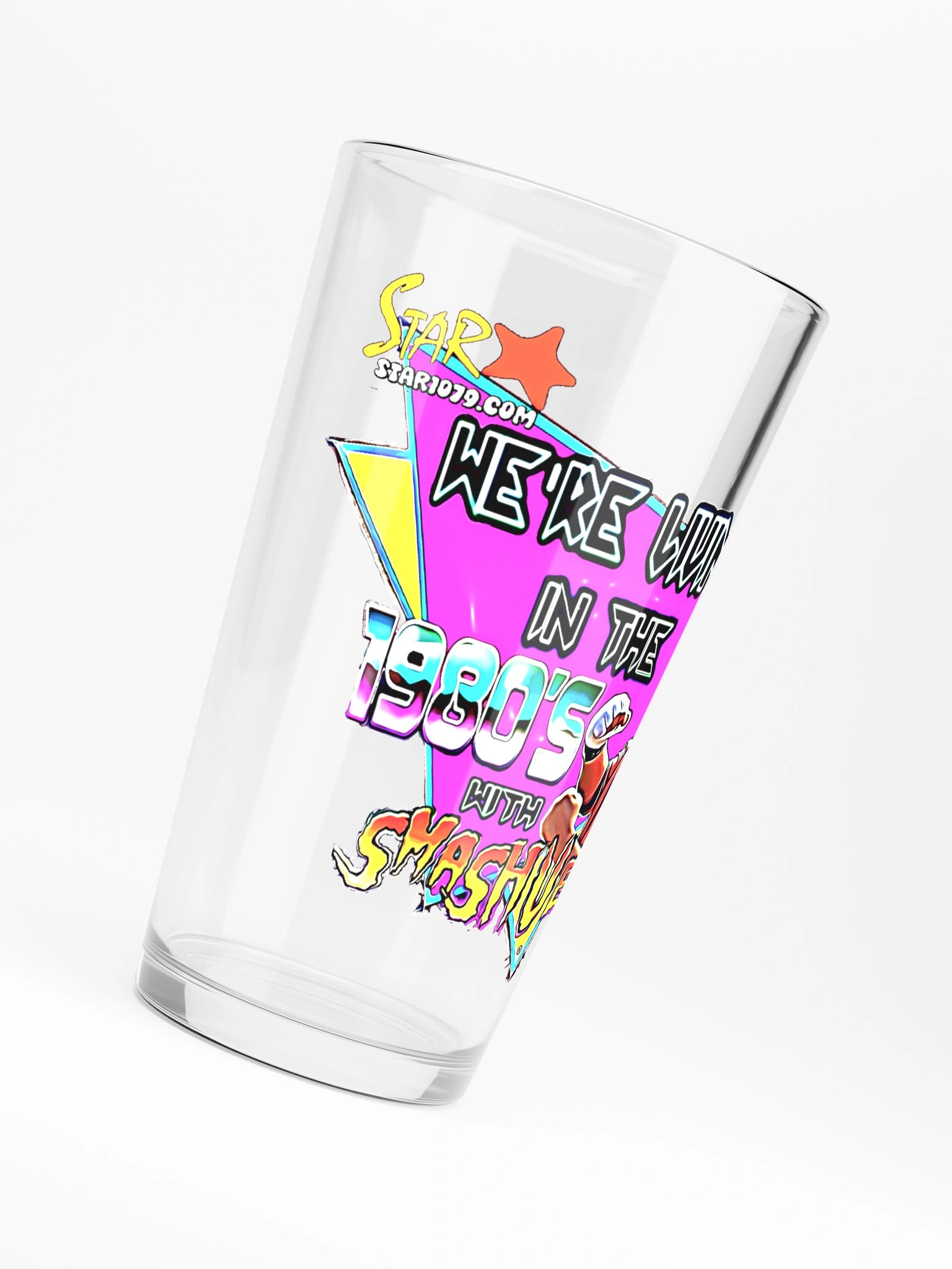 We're Living In The 1980's Shaker Pint Glass product image (6)