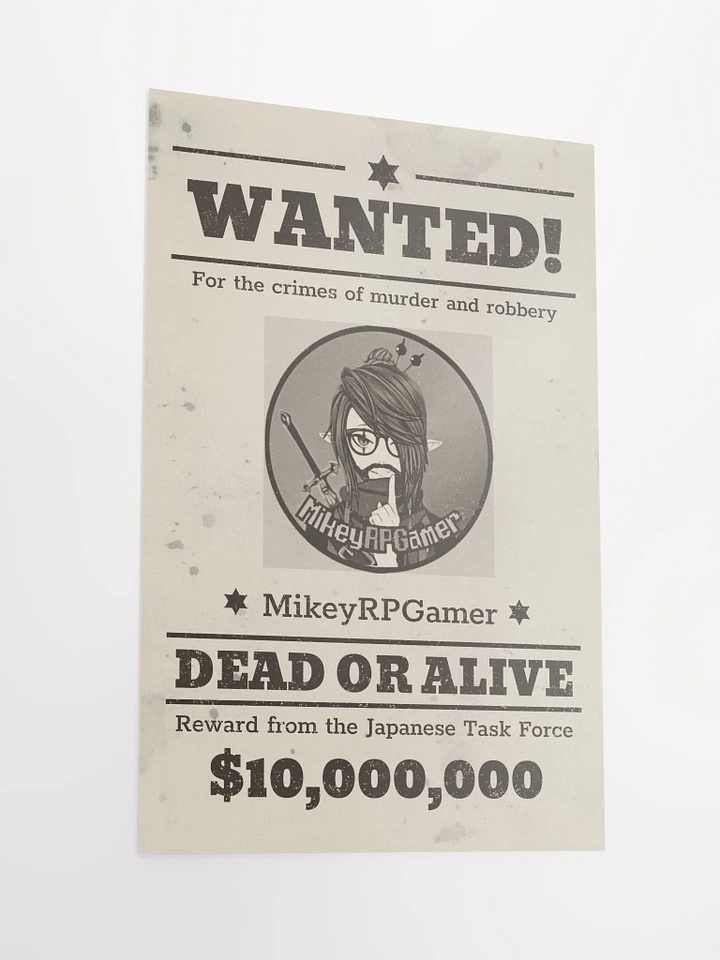 MikeyRPGamer Wanted Poster product image (2)