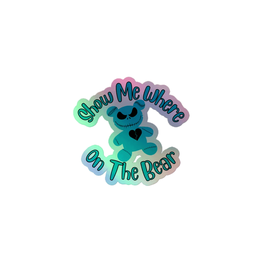 Where On Bear Holographic Sticker product image (1)