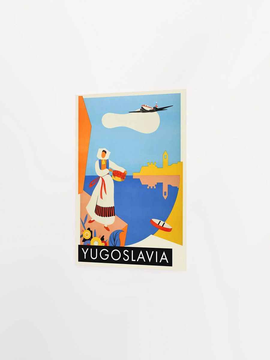Yugoslavia, 1952 — retro vintage travel poster, retro travel art, retro travel wall art, Croatia poster product image (7)