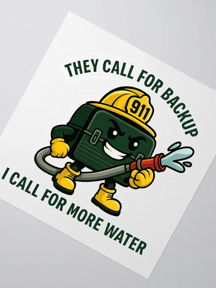 They Call For Backup, I Call For More Water (Sticker) product image (2)
