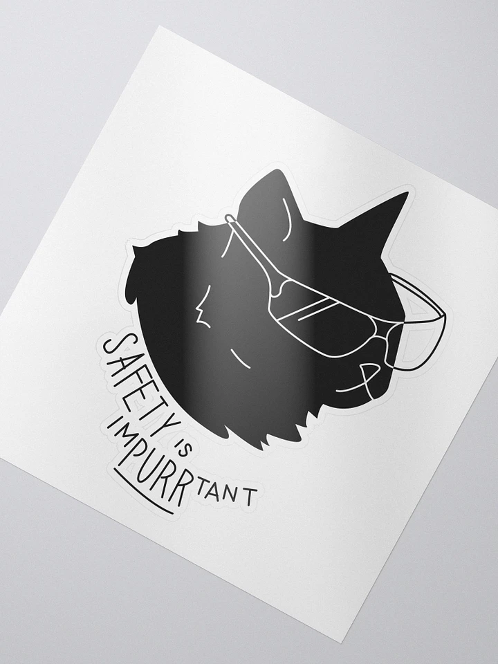 Safety is imPURRtant sticker product image (2)