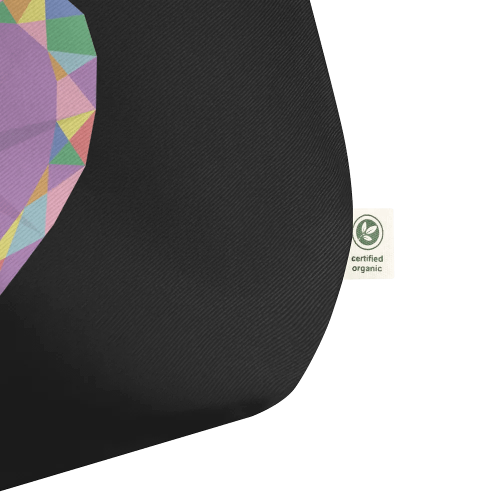 Crystal Pride Heart Cotton Tote Bag product image (4)