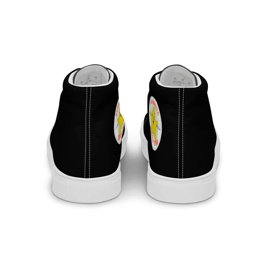 Supernova Super Star Black and White Men's High Top Canvas Shoes product image (5)