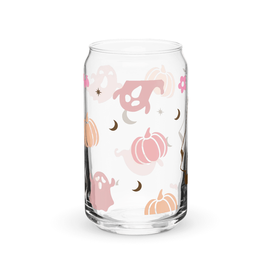 Cute Ghosty Halloween Glass Cup product image (10)