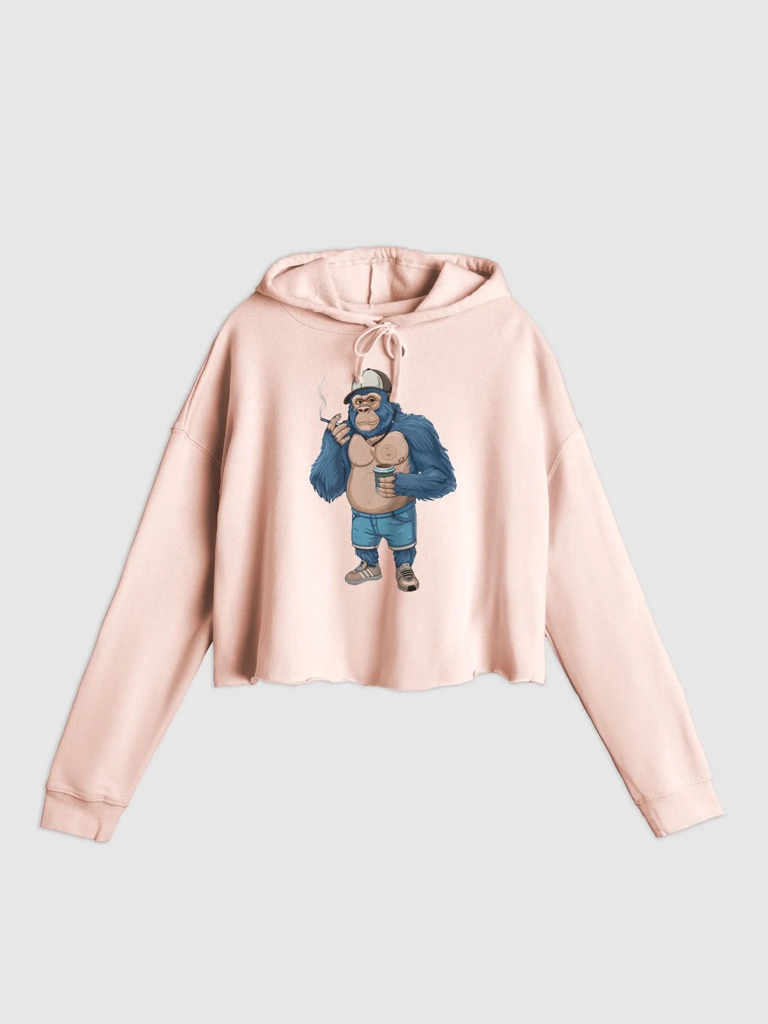 Blue Gorilla Women’s Lightweight Cropped Hoodie product image (3)
