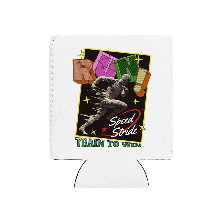 Train To Win Block Letters Run! Bandage Runner Can Cooler product image (1)