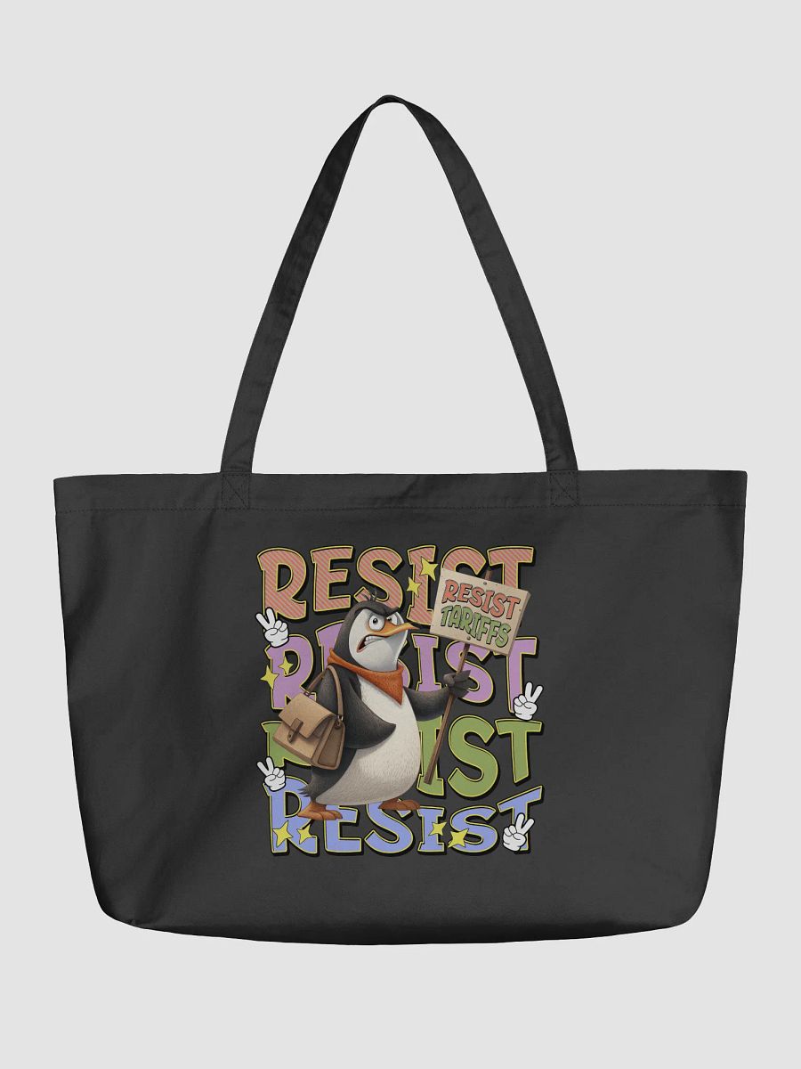 Resist Tariffs Penguin Rebel Eco Tote product image (2)