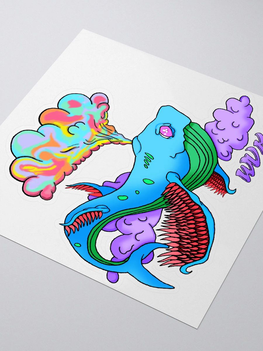 WVKush Flying Whale Sticker product image (3)