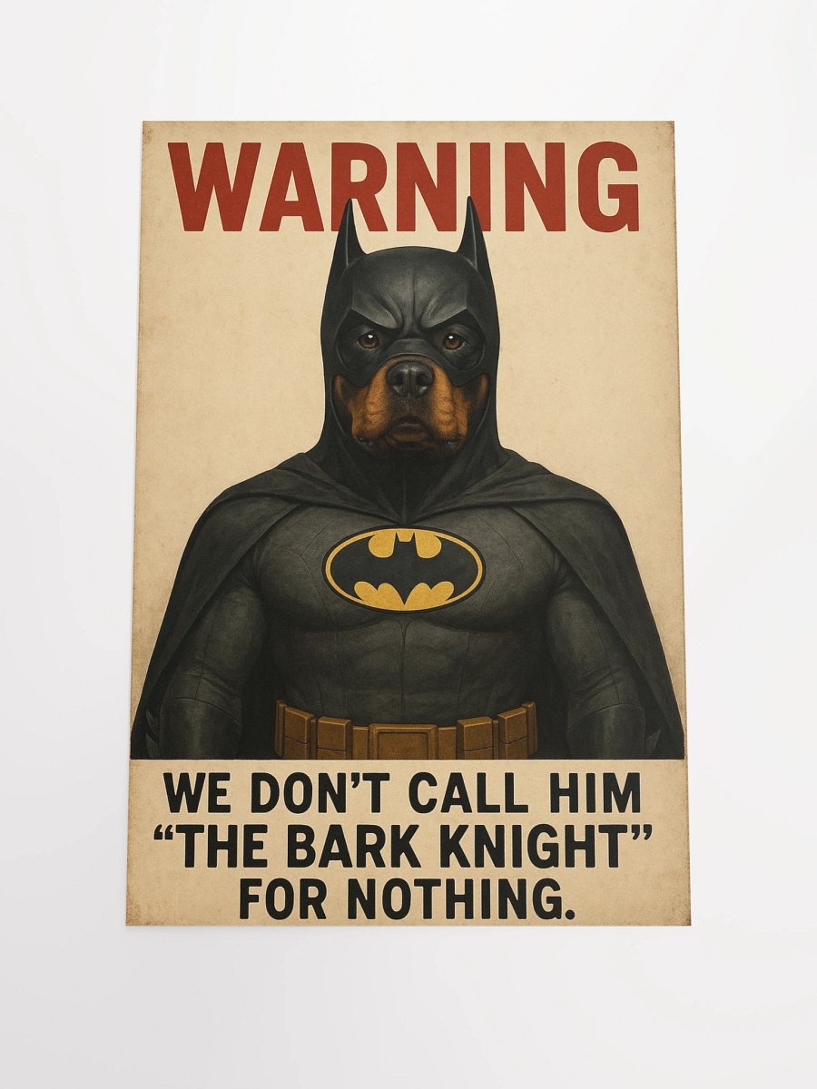 Rottweiler The Bark Knight - Poster product image (2)