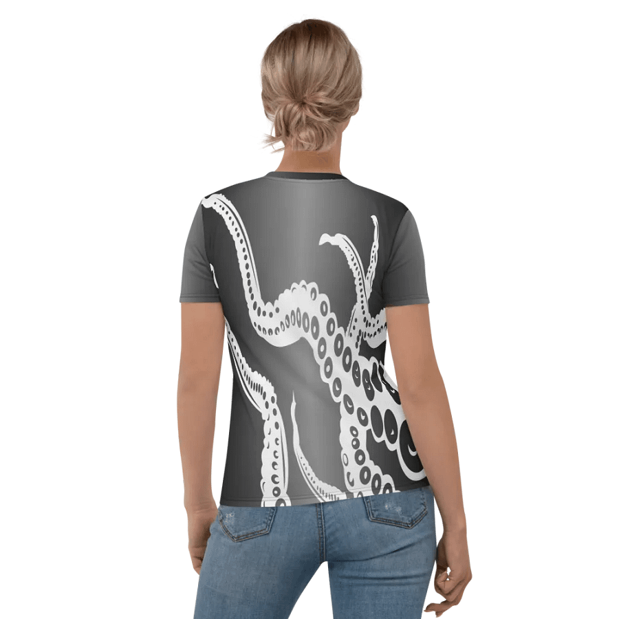 Octopus Tentacles White All Over Print T-shirt product image (5)