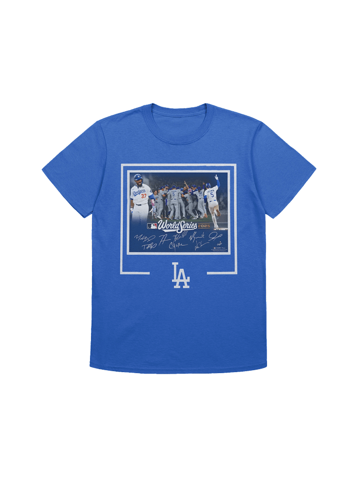 Dodgers Autographed World Series Signatures T-Shirt product image (8)