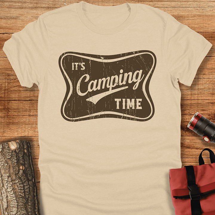 It's camping time, Vintage camping t-shirt, Unisex product image (1)