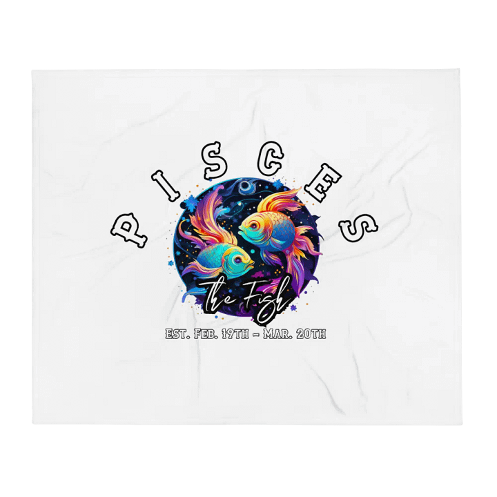 Pisces - Zodiac Throw Blanket product image (1)