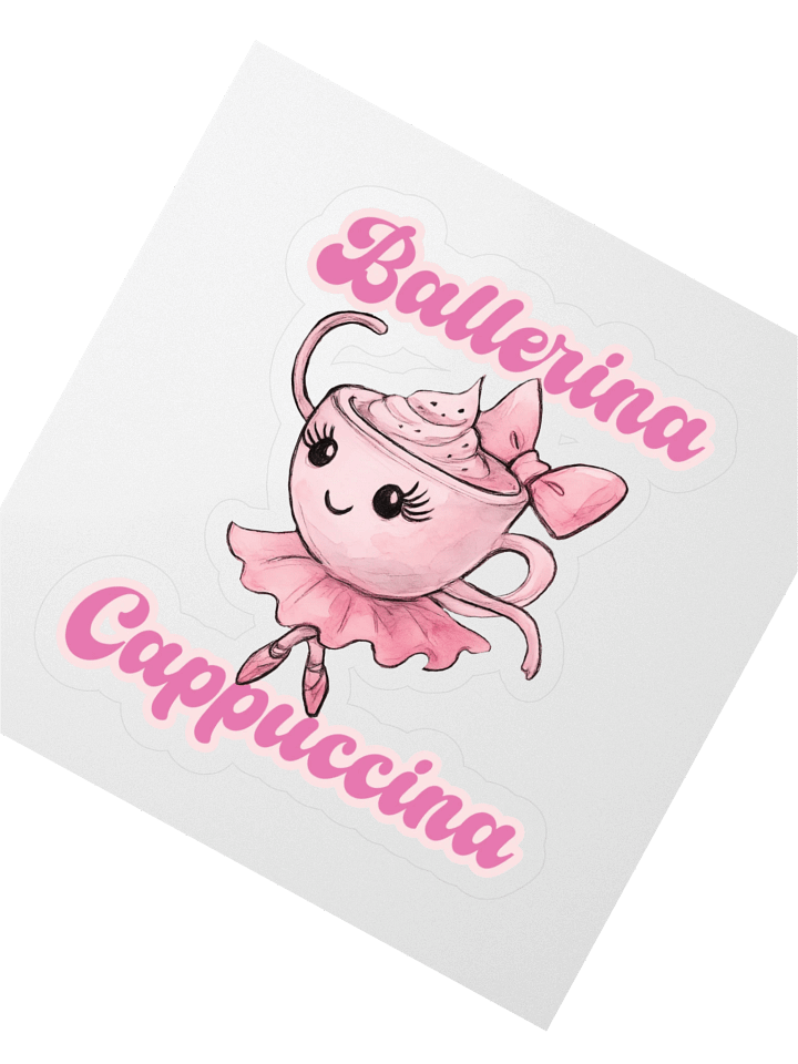 Ballerina Cappuccina watercoolor design Sticker product image (2)
