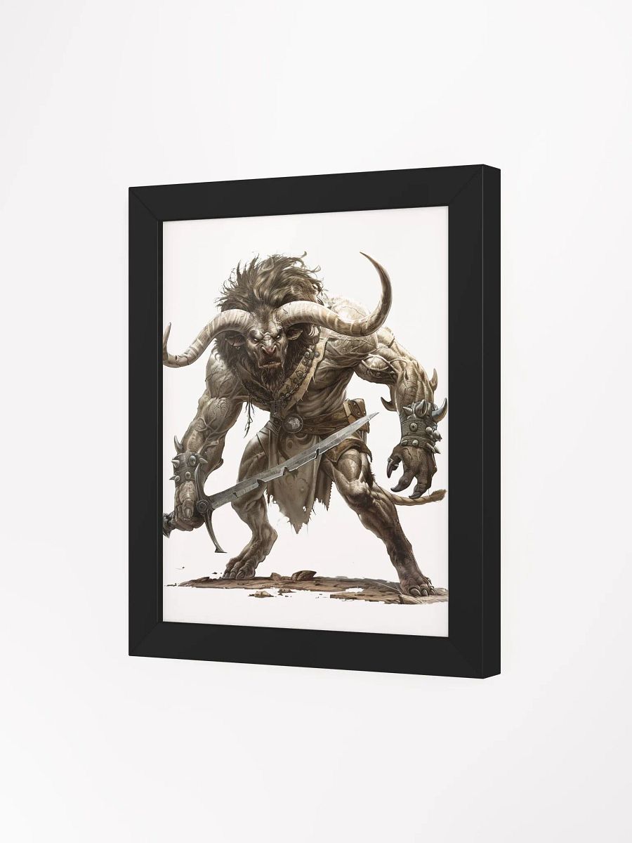 The Minotaur - The Legendary Greek Mythical Creature Framed High-Quality Matte Poster product image (13)