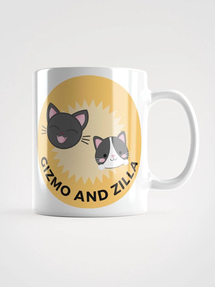 Gizmo and Zilla Smiling Cat Mug product image (1)