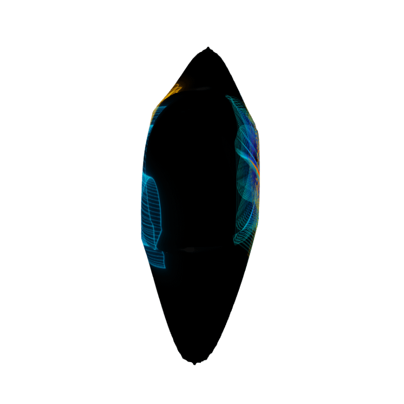 Orthographic Butterflies - Lissajous Figures Mathematical Art Pillow product image (4)