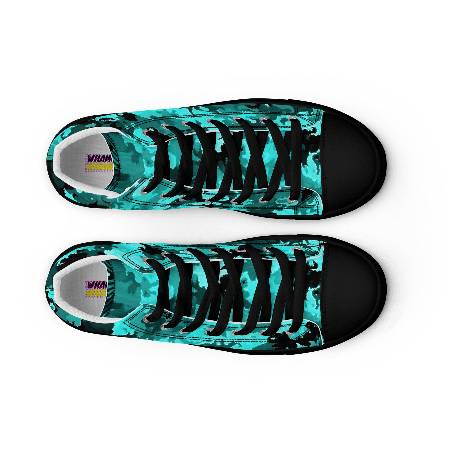 Turquoise Camo Men's High Tops product image (9)