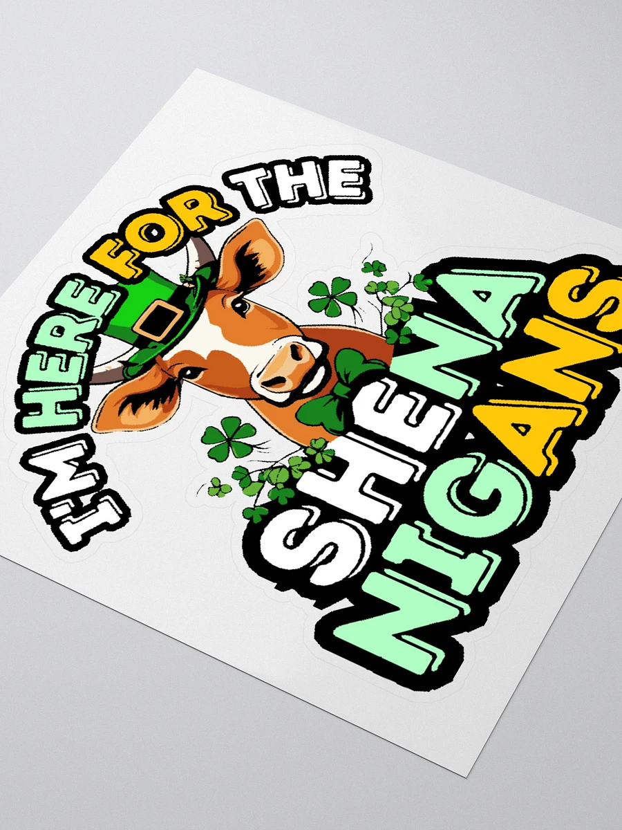 Saint Patricks Day Cow Sticker product image (3)