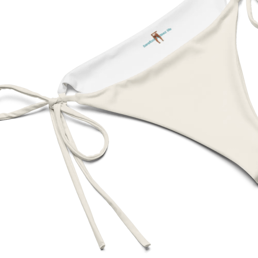 Namaste Cream and Gold String Bikini Bottom product image (5)