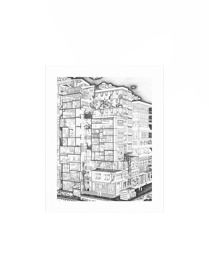 Kowloon Walled City - Original Art Print product image (2)