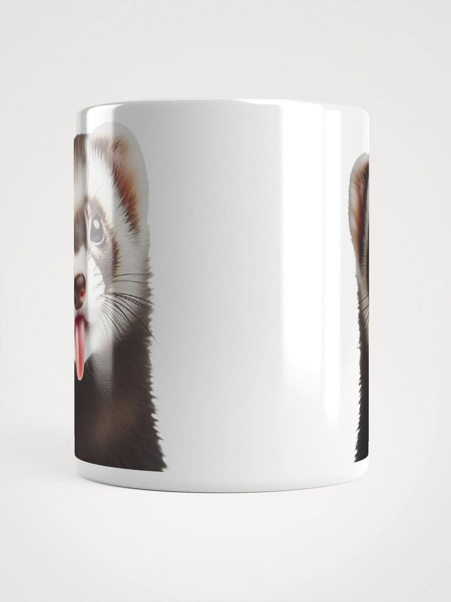 Rude Ferret #Humorous Glossy Mug - White product image (5)