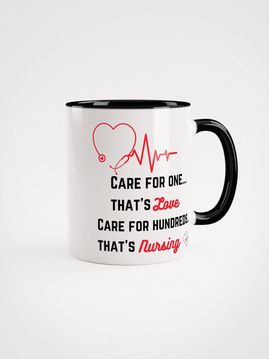 Care for One, Care for Hundreds: Colorful Nursing Heart Mug product image (3)
