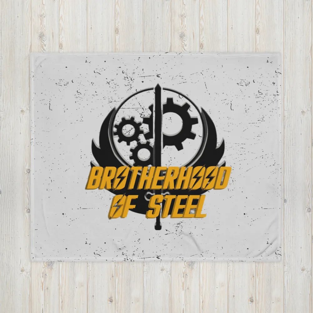 Brotherhood Of Steel Throw Blanket product image (16)