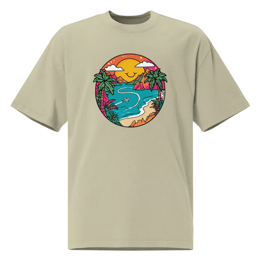 AS Colour Premium Oversized Faded T-Shirt | AI Design Travel icon product image (1)