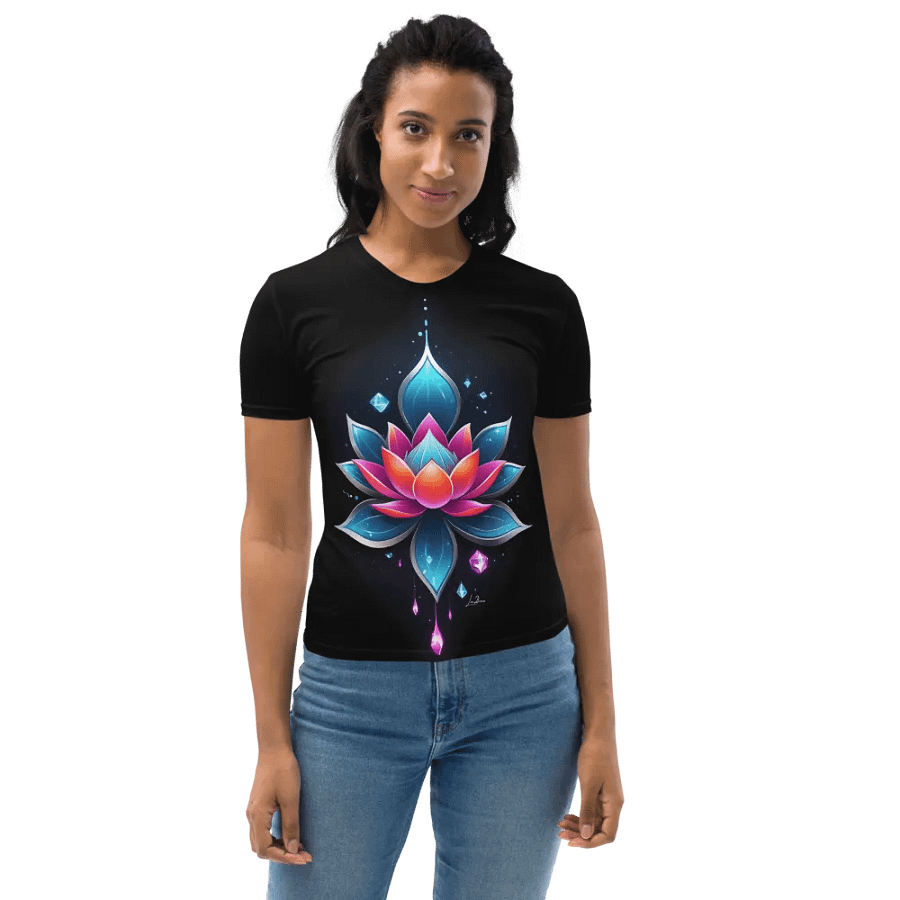 Lotus Glow Women's - All-Over Print Tee product image (9)