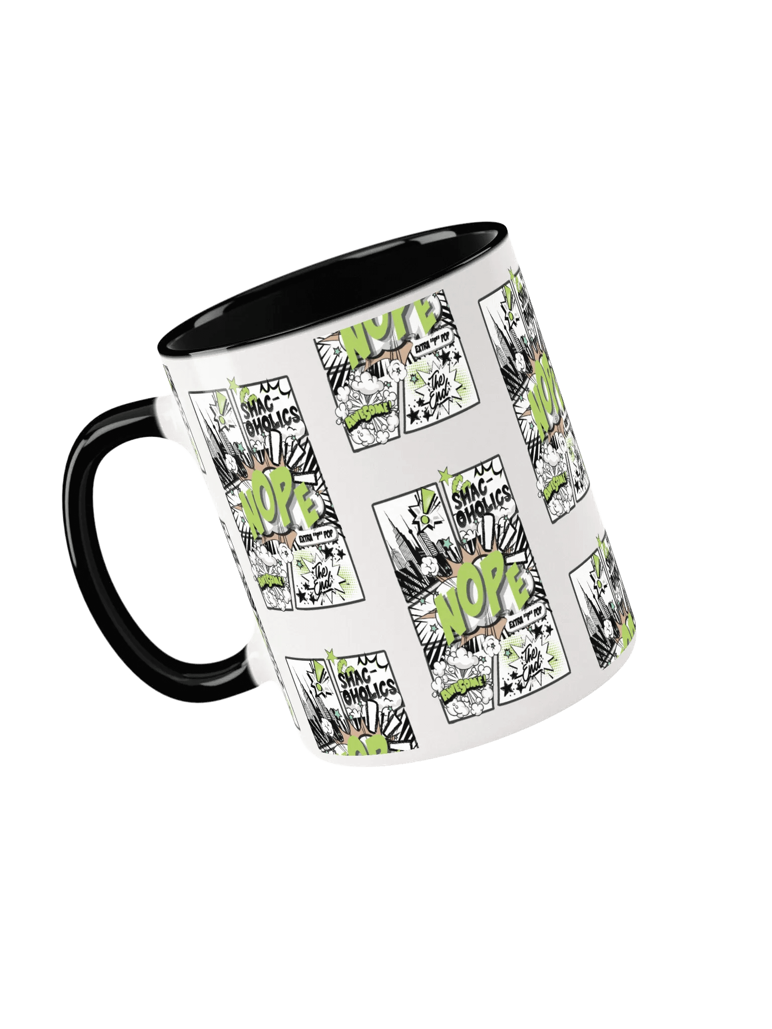 Shac-oholics Comic Blast Mug - Green 