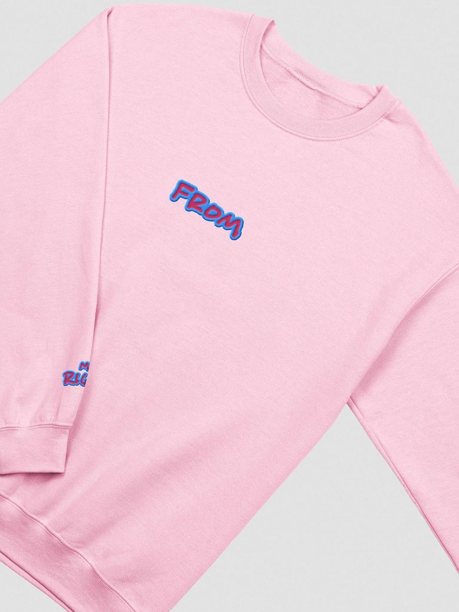my left from my right embroidered crewneck (BUBBLEGUM DESIGN) product image (1)